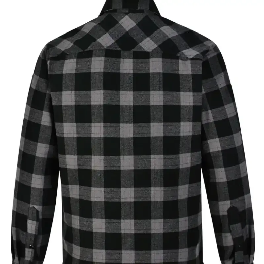 Picture of Winning Spirit, Unisex Classic Flannel Plaid LS Shirt - Black Moss Size 5XL